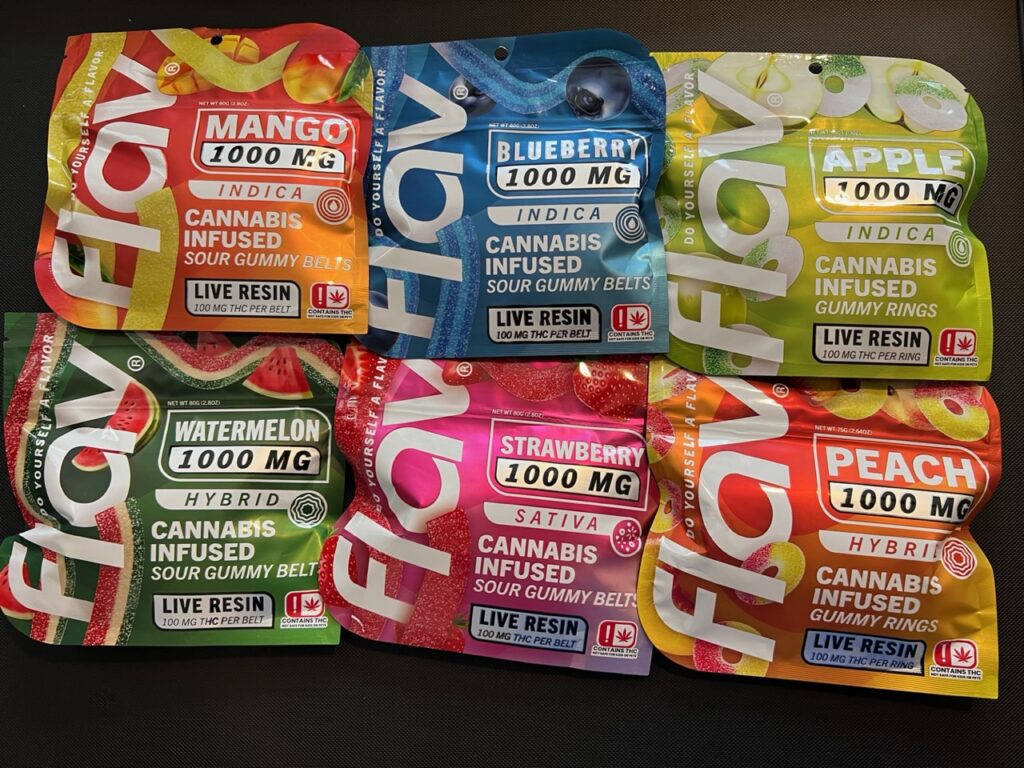Flav Live Resin Gummies 1000mg Digital Art ERB HUB