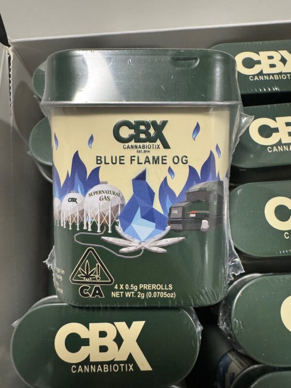 4 CBX Blue Flame OG Pre Rolls Digital Art - Image 5