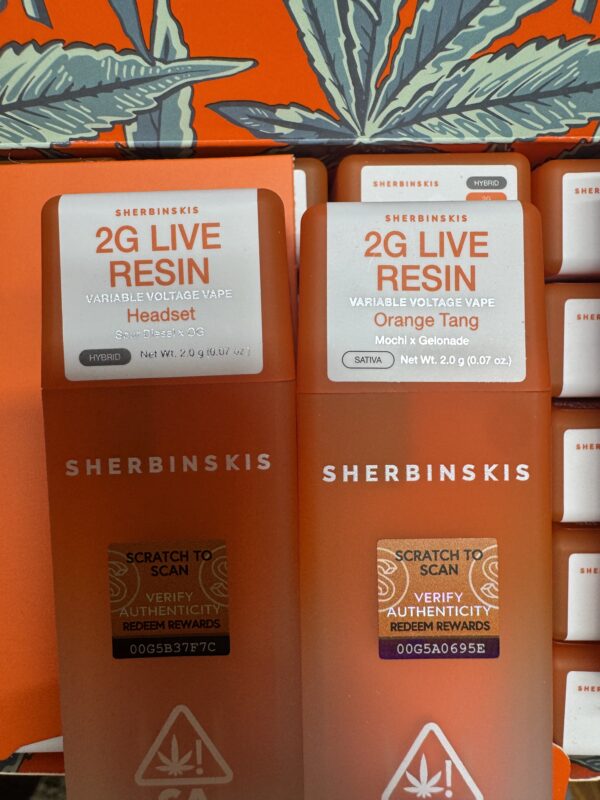 2G Sherbinski Live Resin disposable vape Digital Art - Image 3