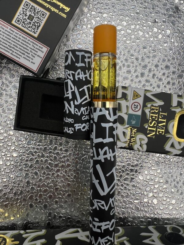 1G California Honey Live Resin Disposable Vape Digital Art