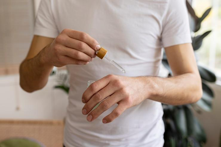 A person sleeping peacefully after using CBD for better sleep.