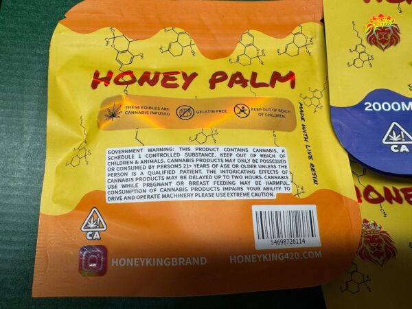 Honey Palm 🍯 Gummies 2000mg  Digital Art - Image 3