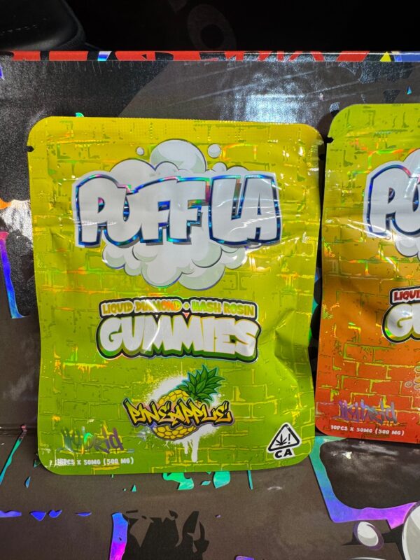 Puff LA Rosin + Diamonds Gummies 500mg Digital Art - Image 2