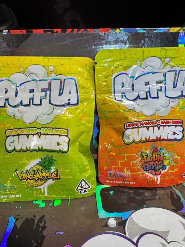 Puff LA Rosin + Diamonds Gummies 500mg Digital Art - Image 5