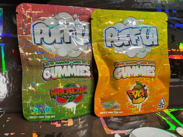 Puff LA Rosin + Diamonds Gummies 500mg Digital Art - Image 6