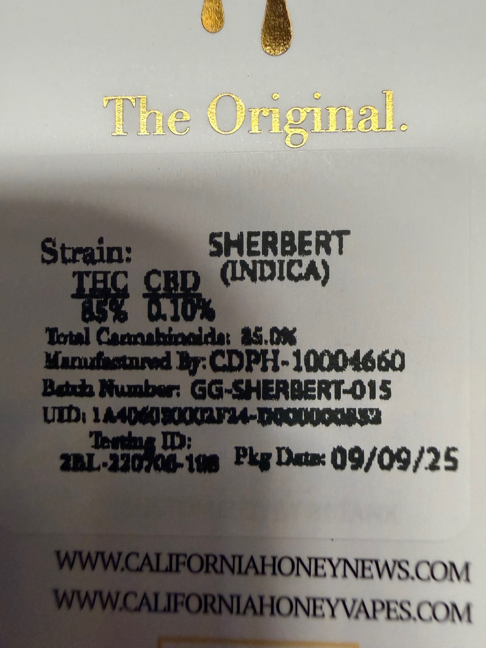 1G California Honey Premium Oil Cart Digital Art - Image 10