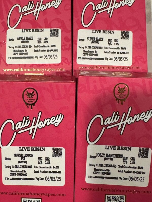 2G Neon Pink California Honey Live Resin Disposable Vape Digital Art - Image 2