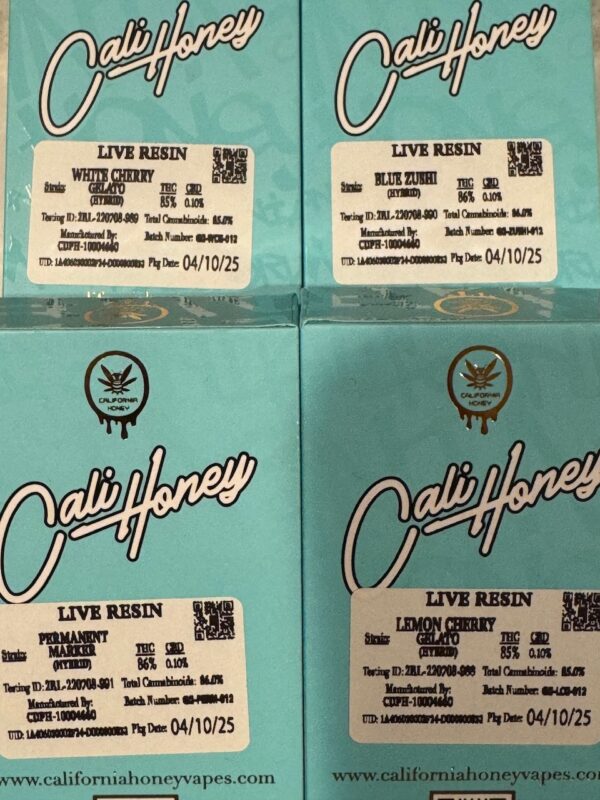 2G Baby Blue California Honey Live Resin Disposable Vape Digital Art - Image 4
