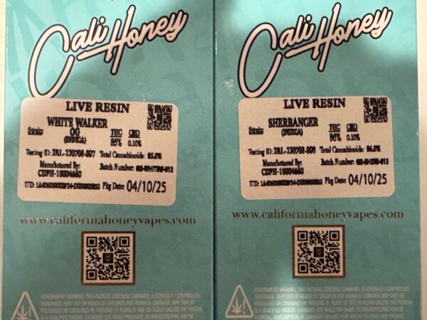 2G Baby Blue California Honey Live Resin Disposable Vape Digital Art - Image 2