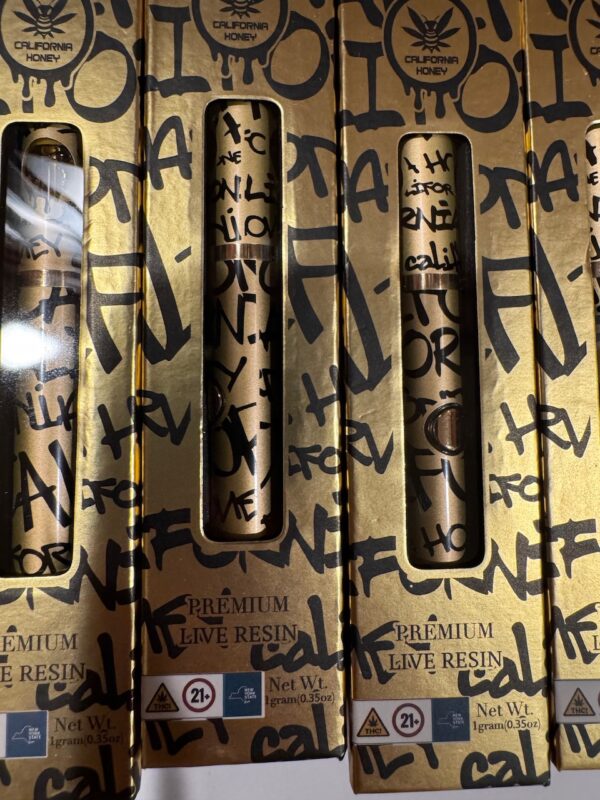 1G California Honey Live Resin Disposable Vape Gold Edition Digital Art - Image 6