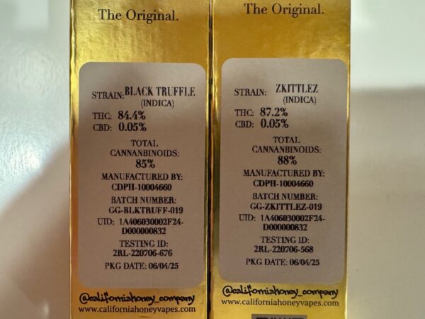 1G California Honey Live Resin Disposable Vape Gold Edition Digital Art - Image 4