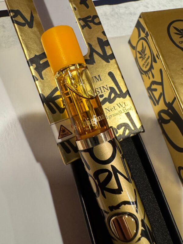 1G California Honey Live Resin Disposable Vape Gold Edition Digital Art