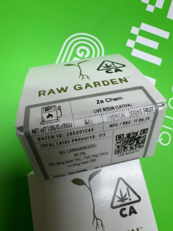 1G Raw Garden Live Rosin Digital Art - Image 2
