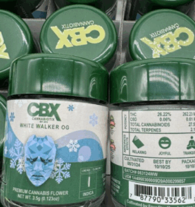 CBX white walker OG digital art with sleek, atmospheric design evoking calm and creativity.