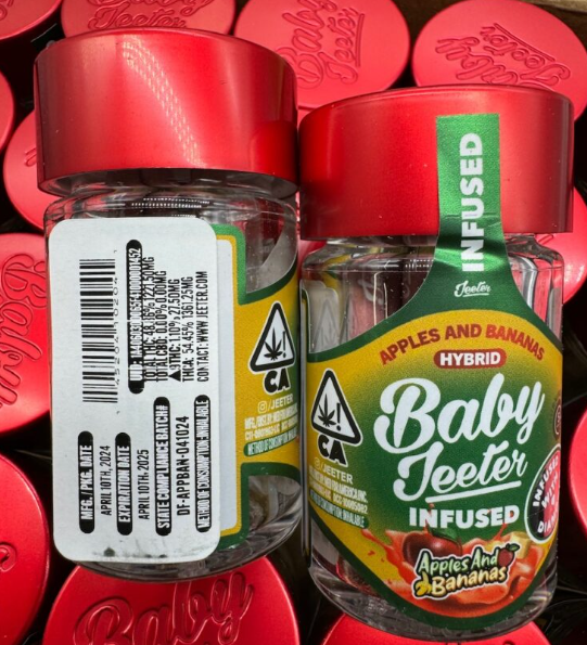 Minimalist, clean-line digital art for infused CBD pre-roll packaging.