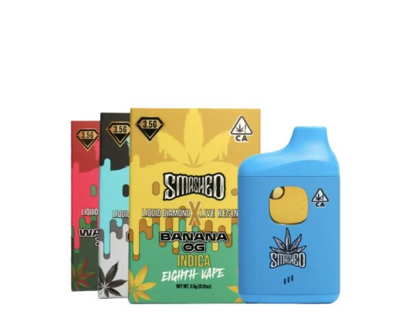 3.5G Smashed Liquid Diamonds and Live Resin Disposable Vape Digital Art