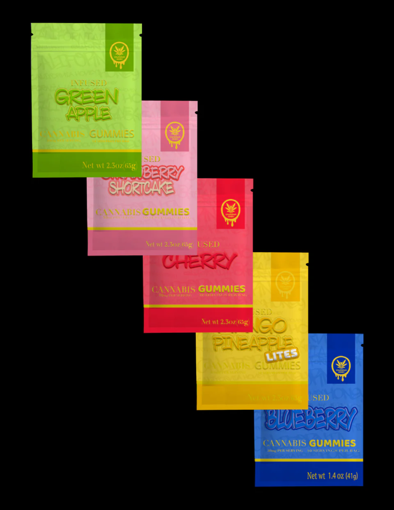 An image of a California honey gummies digital art