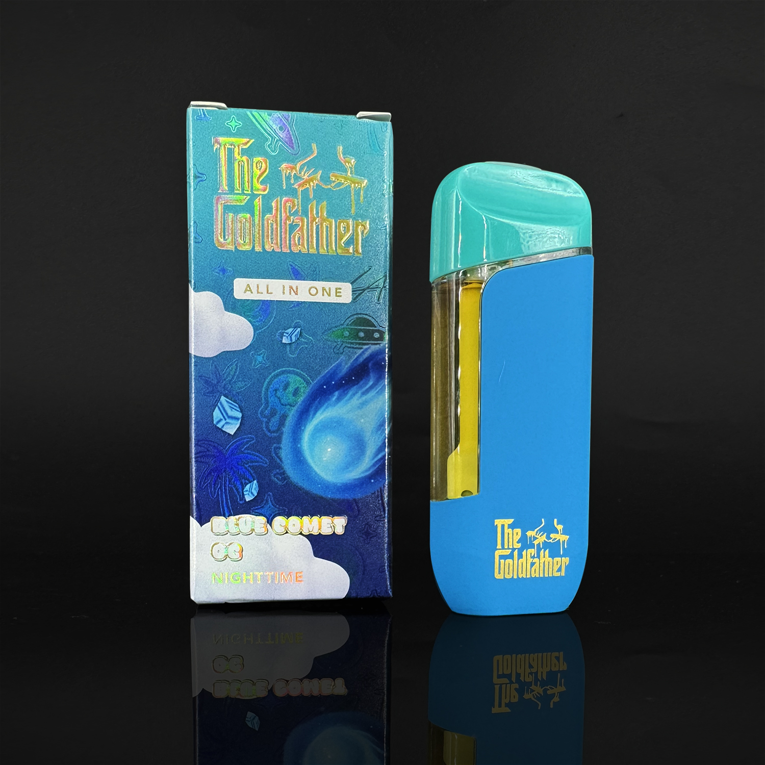 2G Gold Father Live Diamonds Disposable Vape Digital Art