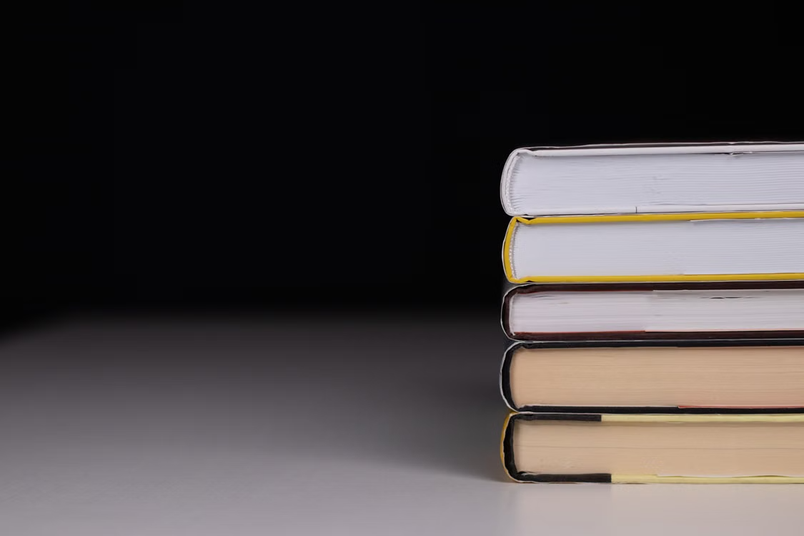 stacked reference books