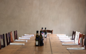 a long empty table